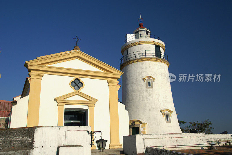 中国，澳门，Guia Fort Lighthouse